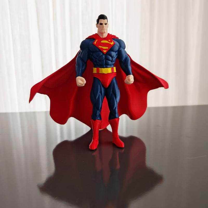 Superman (Man of Steel) - Detaylı Renkli 3D Figür